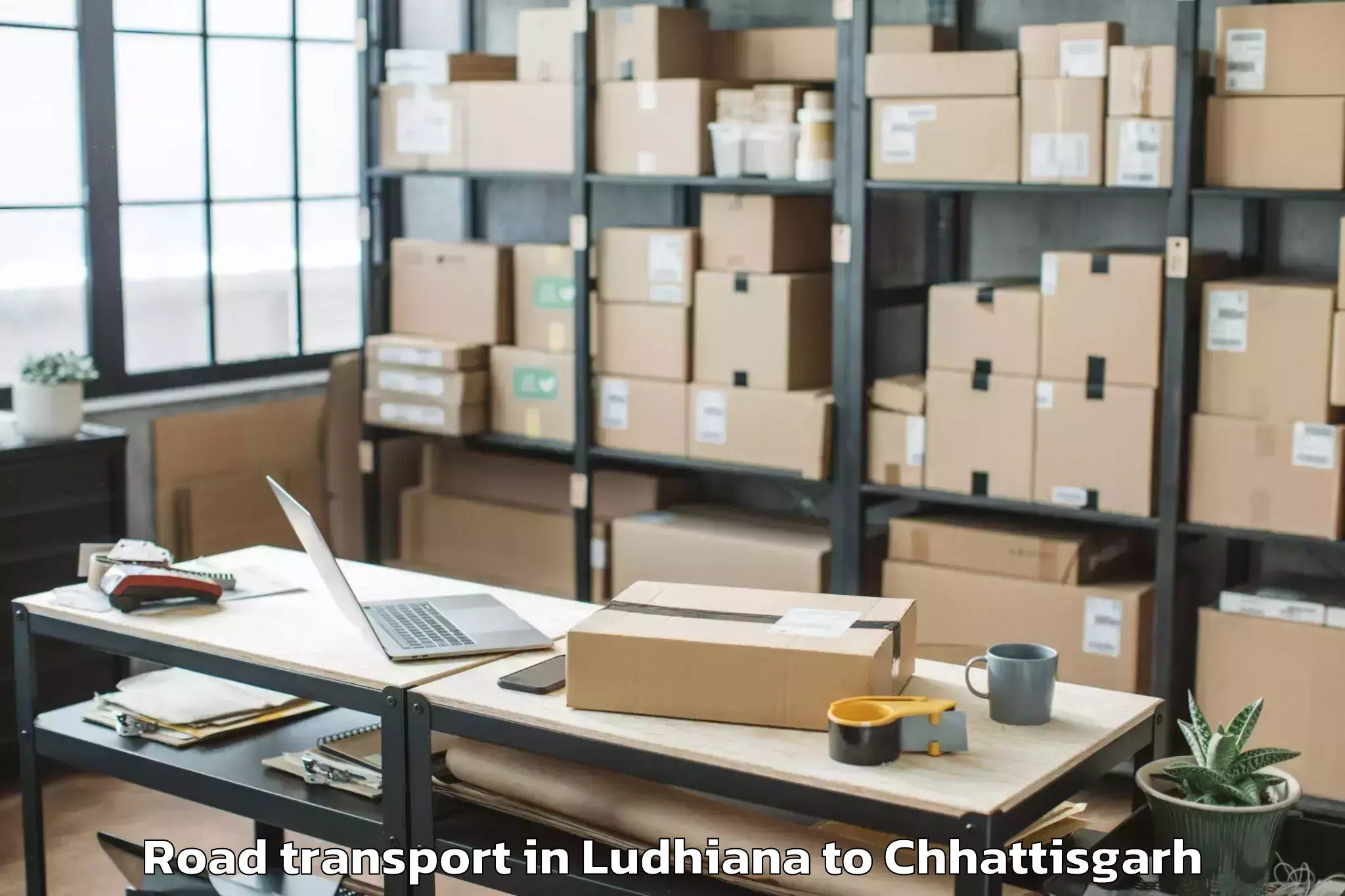 Top Ludhiana to Pandariya Road Transport Available